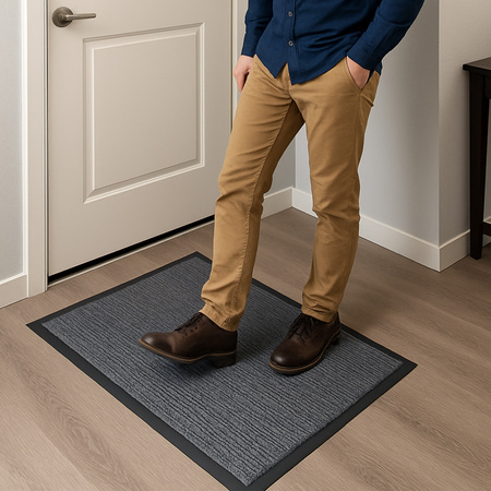 Wycieraczka STRADO pod drzwi do butów wejściowa mata gumowa 60x90 gruba XL
