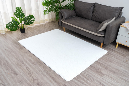 Dywan STRADO Rabbit 3D pluszowy miękki jak królik 200x300 White