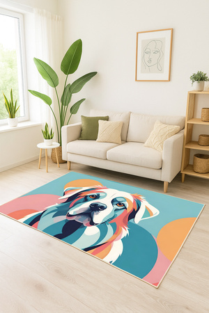 Dywan 3D Strado ColorDog 120x170 cm z efektem trójwymiarowym do pokoju dziecka lub gracza
