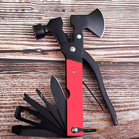 MULTITOOL 17w1 Narzędzie wielofunkcyjne survival składany scyzoryk nóż piła