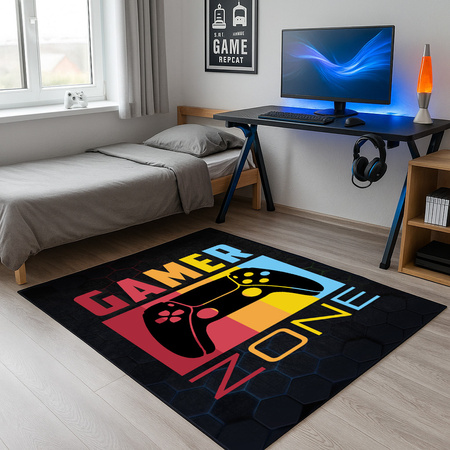 Dywan gamingowy 3D Strado GAMER ZONE 100x150 cm idealny do pokoju gracza