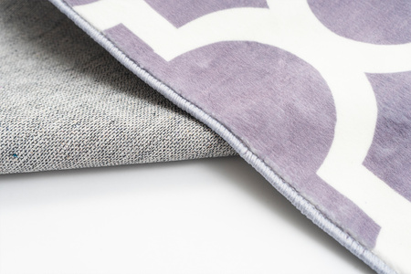 Dywan NOVO Strado nowoczesny do salonu delikatny szary wzór velvet Maroko Szare 120x160 cm