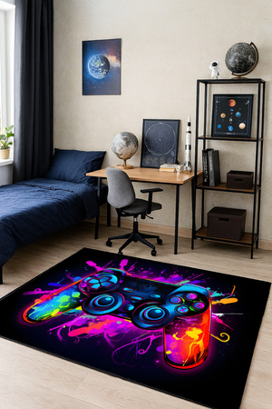 Dywan gamingowy 3D Strado ColorPad 100x150 cm nowoczesny z efektem trójwymiarowym do pokoju gracza