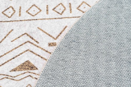 Dywan okrągły NOVO Strado nowoczesny beżowy orientalny wzór do salonu Sahara 100x100 cm