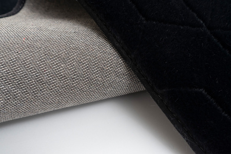 Dywan STRADO okrągły Rabbit 3D pluszowy miękki jak królik 200 Black