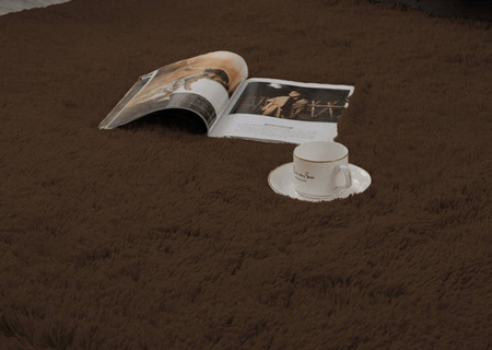 Dywan Shaggy Strado 300x400 DarkCoffee (Ciemny brązowy)