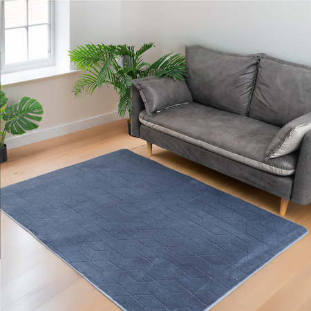 Dywan STRADO Rabbit 3D pluszowy miękki jak królik 160x230 Grey