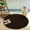 Dywan okrągły Shaggy Strado 100x100 DarkCoffee (Ciemny brązowy)