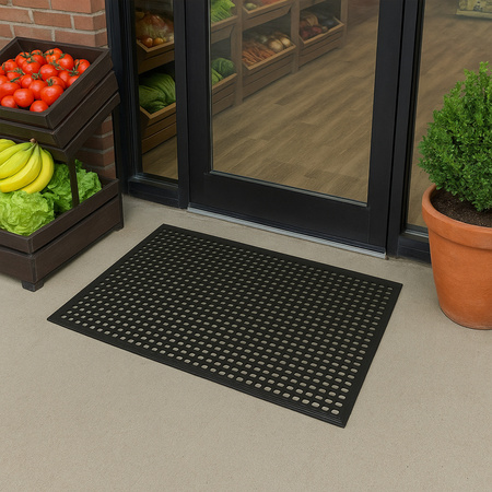 Wycieraczka wejściowa pod drzwi 60x90 cm peforowana na klatkę do holu