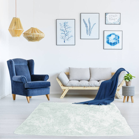 Dywan pokojowy Shaggy Strado 140x200 WhiteLime (Biała Limonka)