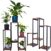 Kwietnik stojący metalowy PANORAMA na kwiaty i rośliny – 6-poziomowy VENGE
