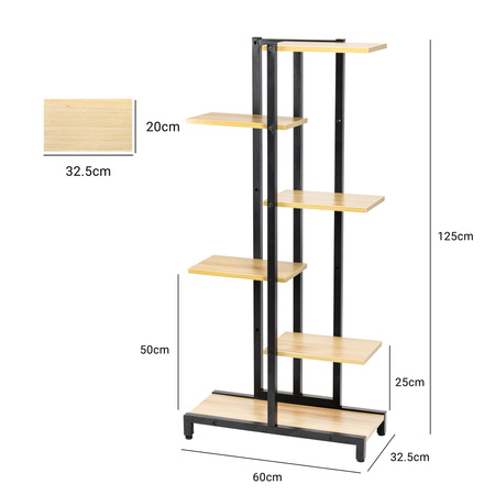 Kwietnik stojący metalowy Castle – czarny stojak na kwiaty