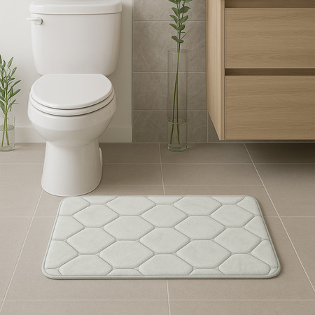 Superchłonna mata łazienkowa Strado ABM2 Grey szybkoschnąca ochrona podłogi