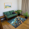 Dywan NOVO Strado nowoczesny do salonu marmurowy wzór velvet Malachit 200x300 cm