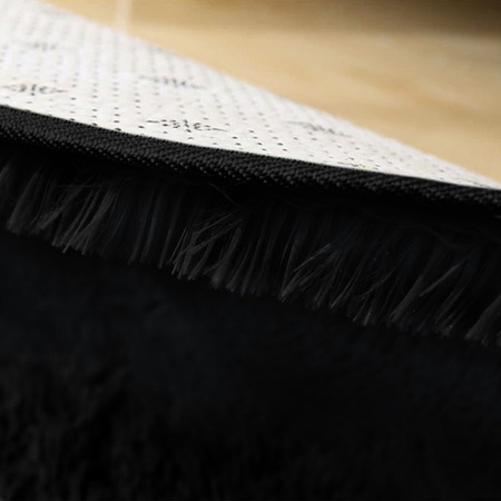 Dywan okrągły Shaggy Strado 100x100 BlackSky (Czarny)