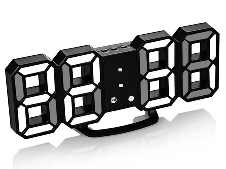 Zegar budzik elektroniczny termometr z alarmem LED