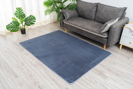 Dywan STRADO Rabbit 3D pluszowy miękki jak królik 160x220 Grey