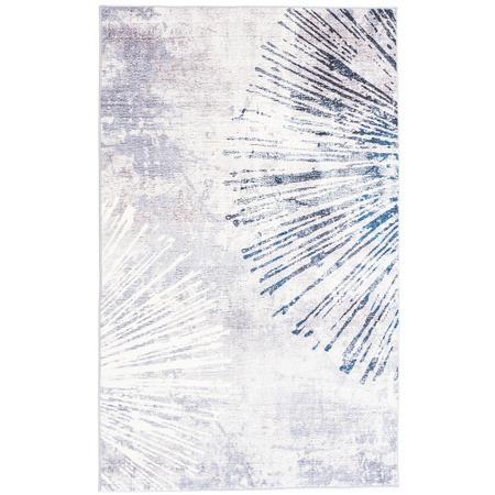 Dywan NOVO Strado nowoczesny do salonu delikatny szary wzór velvet Szary Błysk 200x300 cm