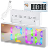 Zegar budzik cyfrowy LED RGB - DAC8 - White