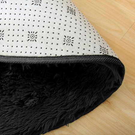 Dywan okrągły Shaggy Strado 200x200 BlackSky (Czarny)