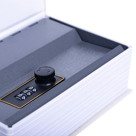 Sejf książka metalowa skrytka kasetka na pieniądze klucze biżuterię zegarki