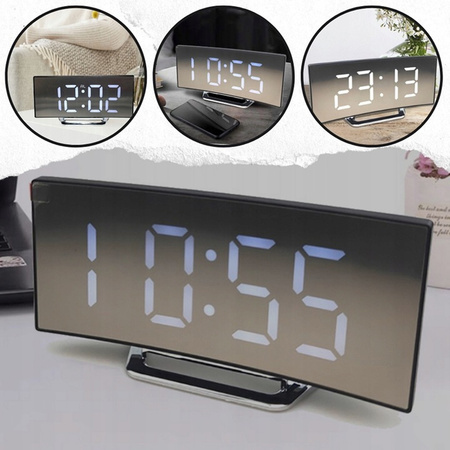 Zegar cyfrowy LED Mirror - DT-6507 (Biała)