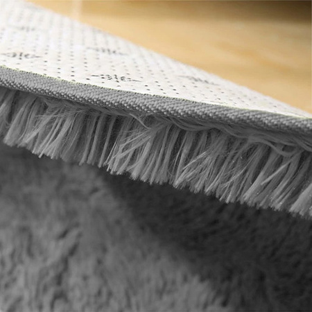 Dywan okrągły Shaggy Strado 180x180 GreyNight (Ciemny Szary)