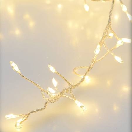 Lampki choinkowe 960 LED białe ciepłe ryż wewnętrzne zewnętrzne 12,6m IP44