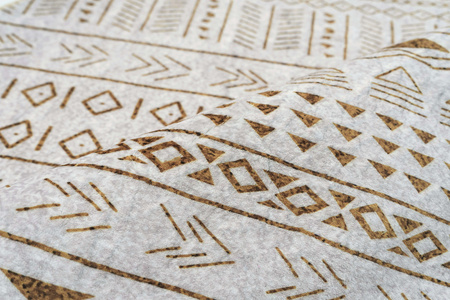 Dywan okrągły NOVO Strado nowoczesny beżowy orientalny wzór do salonu Sahara 100x100 cm