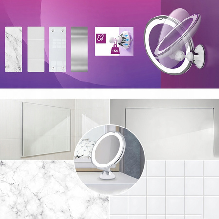 Lusterko powiększające do makijażu LED - FMM2