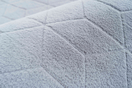 Dywan STRADO Rabbit 3D pluszowy miękki jak królik 120x170 Silver