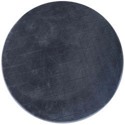 Dywan STRADO okrągły Rabbit 3D pluszowy miękki jak królik 140 Grey