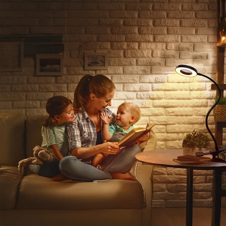 Lampa biurkowa LED z klipsem - DML5 - Black