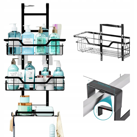 Strado Półka łazienkowa zawieszana na szybę