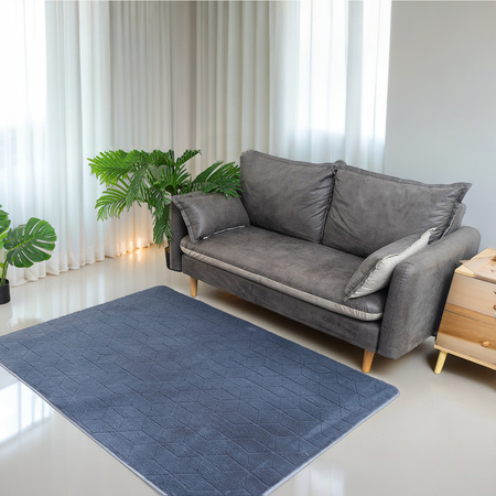 Dywan STRADO Rabbit 3D pluszowy miękki jak królik 160x230 Grey