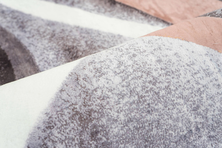 Dywan okrągły NOVO Strado nowoczesny deliktany wzór do salonu Melodia 100x100 cm