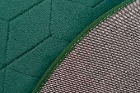 Dywan STRADO okrągły Rabbit 3D pluszowy miękki jak królik 200 BottleGreen