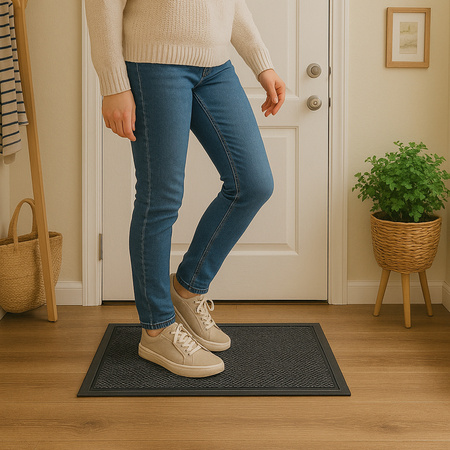 Wycieraczka STRADO siatka 3d pod drzwi do butów mata gumowa 60x90 gruba XL