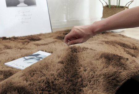 Dywan okrągły Shaggy Ombre Strado 140x140 OmbreCoffee (Brązowy)