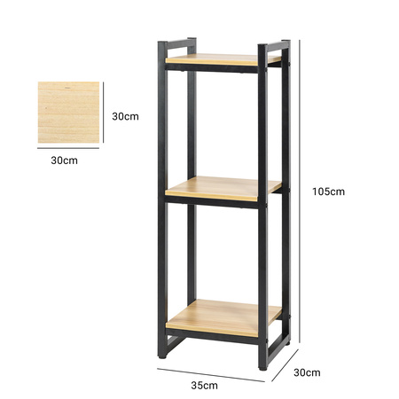 Kwietnik stojący metalowy Vertico 105 cm – czarny stojak na kwiaty