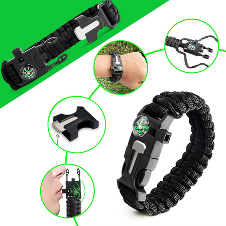 Multitool survivalowy 18w1 STRADO z siekierką wytrzymałe narzędzia wojskowe turystyczne XXL