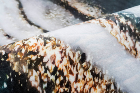 Dywan okrągły NOVO Strado nowoczesny do salonu marmurowy wzór velvet ZłotyBrzeg 90x90 cm