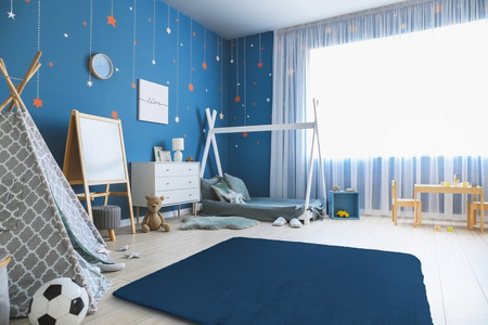 Dywan pokojowy Rabbit Strado 200x200 RoyalNavy (Niebieski)