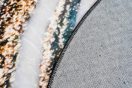 Dywan okrągły NOVO Strado nowoczesny do salonu marmurowy wzór velvet ZłotyBrzeg 120x120 cm