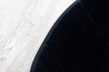 Dywan STRADO okrągły Rabbit 3D pluszowy miękki jak królik 140 Black