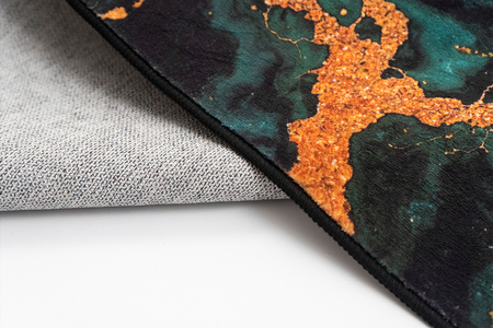 Dywan NOVO Strado nowoczesny do salonu marmurowy wzór velvet Malachit 120x160 cm