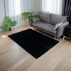 Dywan STRADO Rabbit 3D pluszowy miękki jak królik 160x220 Black
