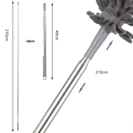 Miotełka STRADO teleskopowa do kurzu 3w1 250cm szczotka zmiotka zestaw XXL