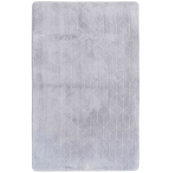 Dywan STRADO Rabbit 3D pluszowy miękki jak królik 120x170 Silver