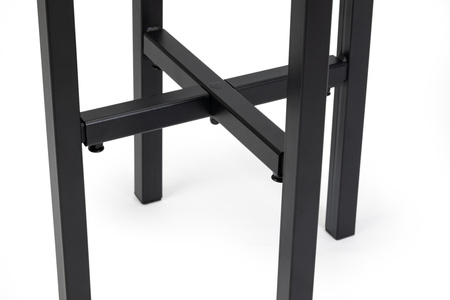 Kwietnik regulowany metalowy PILLAR – czarny stojak na kwiaty